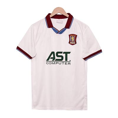 1995-1996 Season Aston Villa Away Jersey Retro Custom Breathable