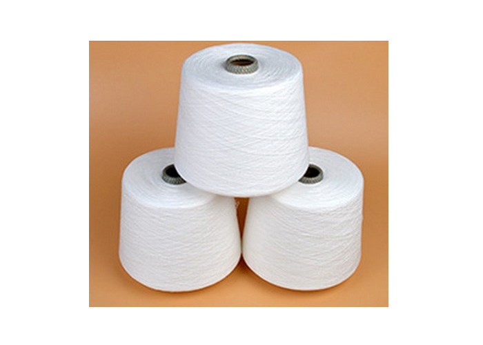 40S / 2 Virgin Polyester Spun Yarn For Knitting , Polyester Dyed Yarn High Strength