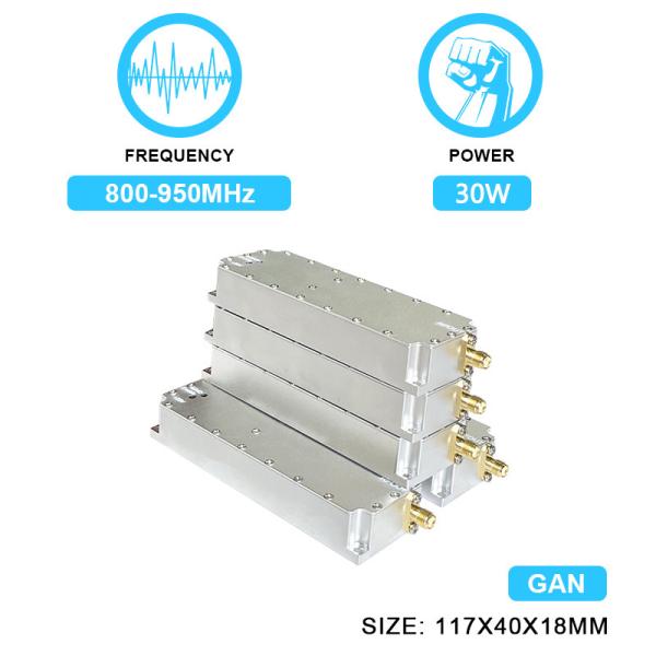 800-950MHz 30W RF Power Amplifier Drone Counter Module for Anti Drone System Mavic3 Fpv Djis Autel Anti Fpv Drone With  GAN And Isolation Protector