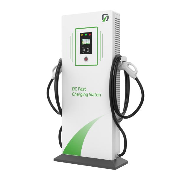 EV Fast 60kW DC Charger Floor Standing With Advanced Power Conversion Technology