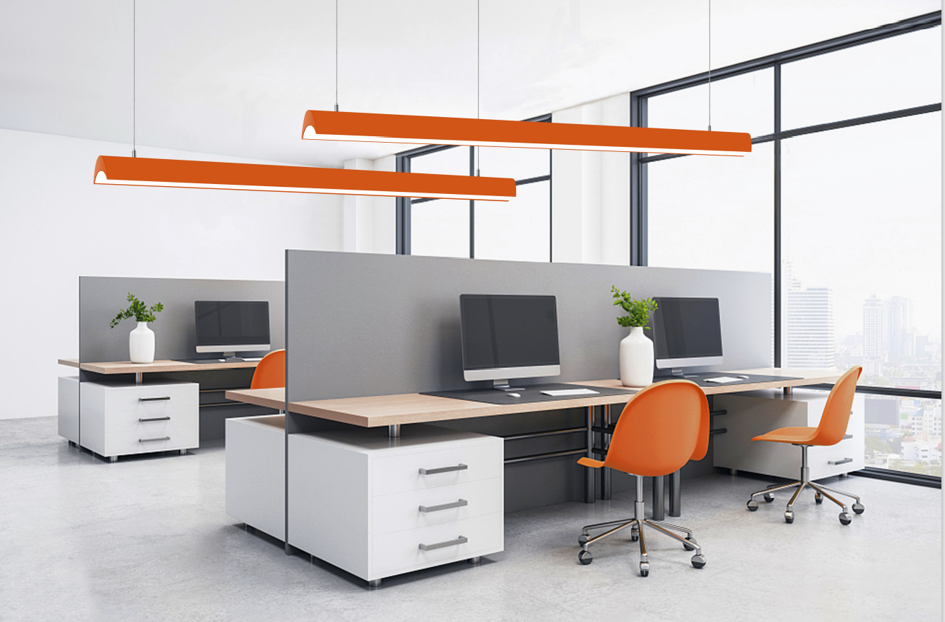 Bright LED Linear Light 14W 30W Suspended Mounted 1200mm Aluminum Profile Pendant Lighting Ceiling Light hanging