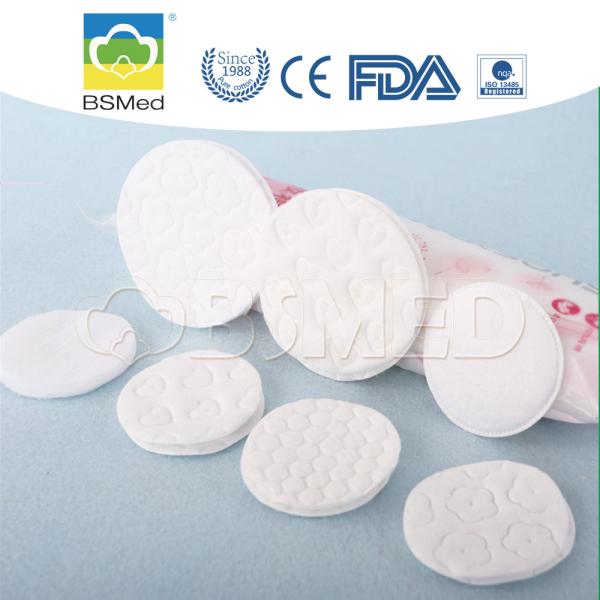 Cotton Wool Pads Absorbent Round Square Cosmetic Makeup Remover Emboss Medical Compress Personal Care Disposable