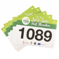 Numéros de bibles de course Tyvek personnalisés Impression à écran rectangulaire pour marathon