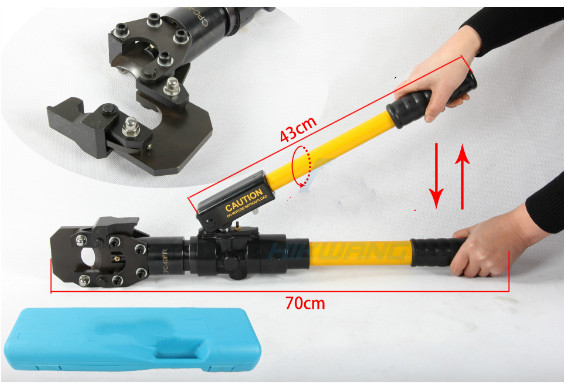 7T Hand Hydraulic Cutter / Hydraulic Cable Cutting Tools Max Cutting 40mm Diameter CPC-40FR