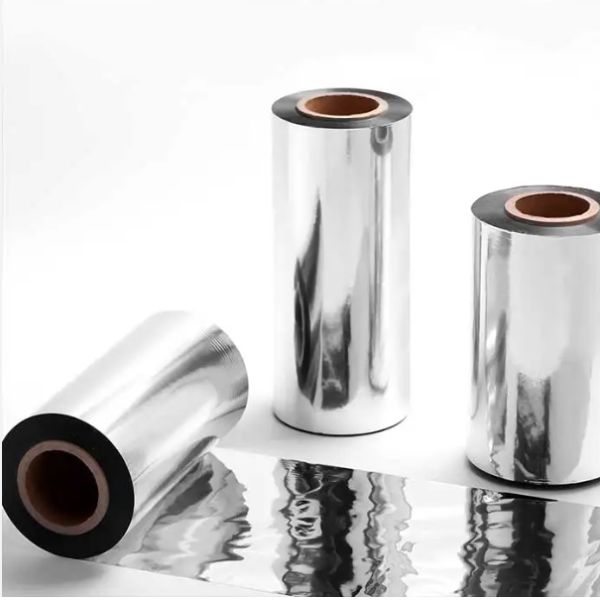 Película de sellado de rodillos para envases alimentarios con CPP metalizado con plata y extrusión múltiple