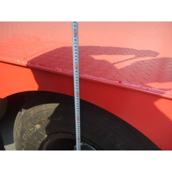 SGS Low Bed Semi Trailer With Air Suspension For Loaders Transportation