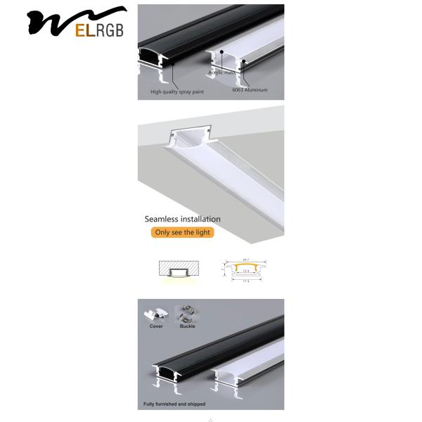 Anodizing Led Aluminium Profile 3m Aluminum Channel For Led Strips