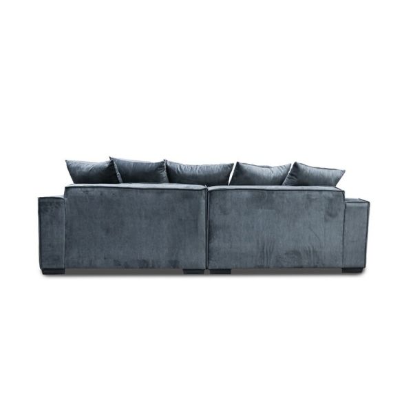 Wholesales low price couch Grey color fabric solid wood frame+high density foam cum sofa set for living room Apartment