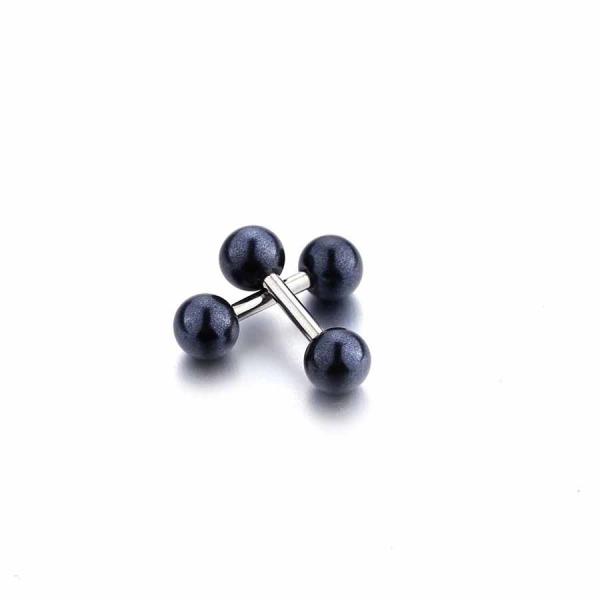 Candy Color Stud Earrings Double Ball Sided Earrings for Women Ear Jewelry
