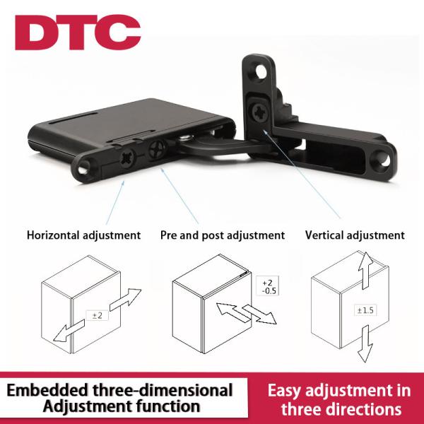 Kitchen Cabinet Glass Door Clamp Hinge Cold Rolling Damping Concealed