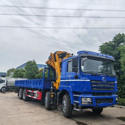 Shacman 8X4 4 Alex Truck Mounted Crane 28ton Folding Mobile Crane Truck With GSQZ560
