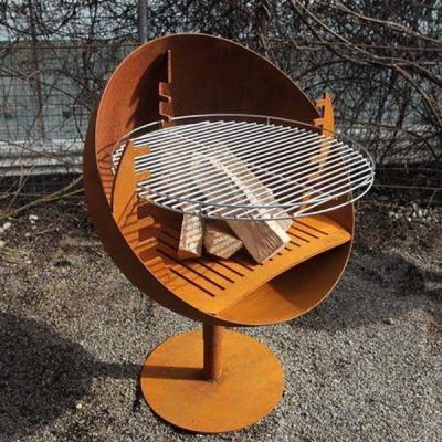 Globo de aço Rotatable do fogo do OEM Corten