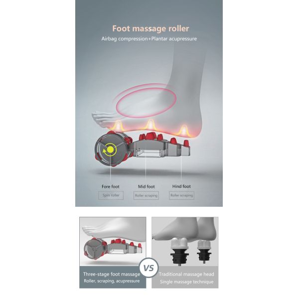 145CM SL Music Shiatsu Massage Chair Bionic Shoulder Hypnotherapy