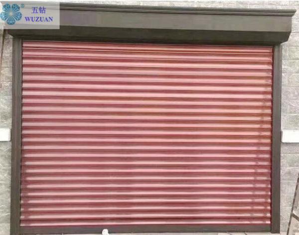 Good Thermal Insulation And Security Electric Roller Shutter Doors For Office Building / Garage / Commercial
