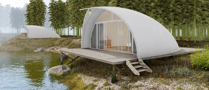 Металлическая палатка на открытом воздухе размером 6х10м