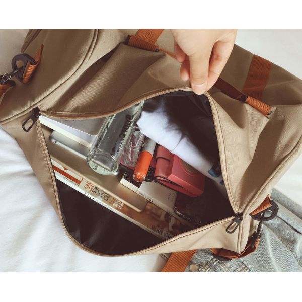 Thread Pattern Custom Logo Foldable Luggage Bag for Large Capacity Waterproof Travel
