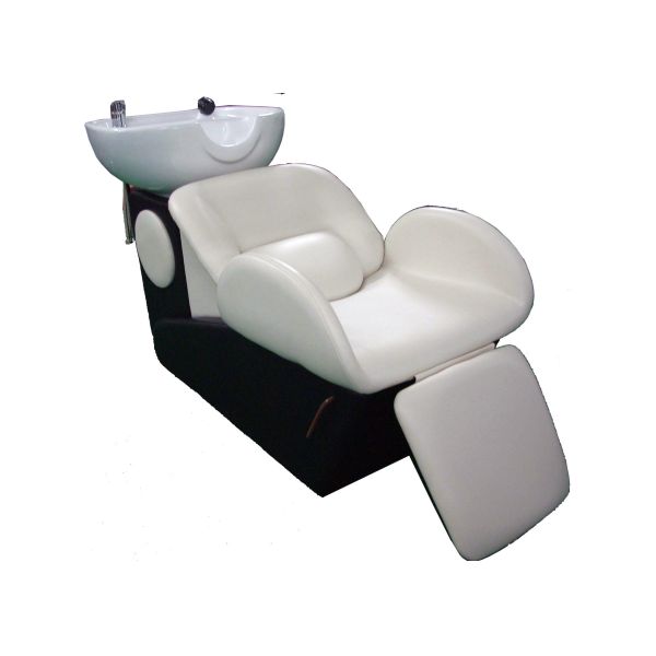 Adjustable Beauty Salon Shampoo Chairs With Footrest , Pu Leather Materials