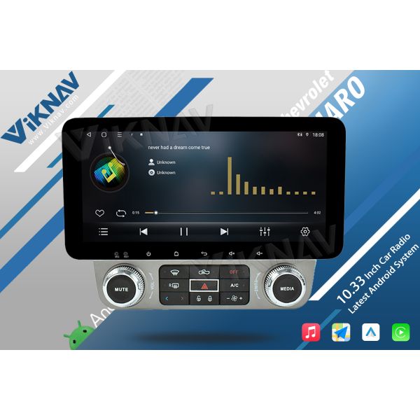 Радио для автомобилей с сенсорным экраном Android для Chevrolet Camaro 2010-2015 Обновление беспроводного Carplay Android Авто GPS навигация