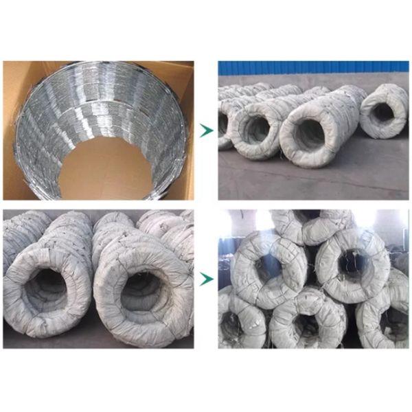 CBT-65 45 Cm Barbed Wire Security Galvanized Coil Wrapped Concertina Tape