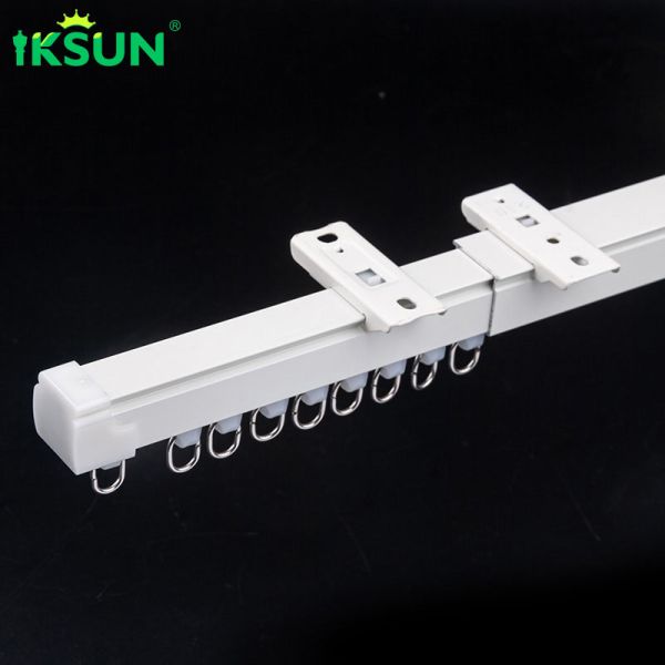 Ceiling Mount Telescopic Curtain Track Aluminium Alloy 6063 Material