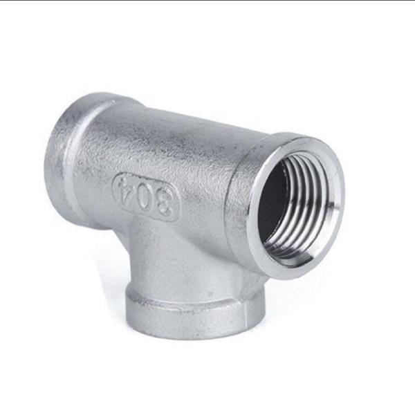 Normal Pipe Thread Female Tee Pipe Fittings 1/2 Sch160 ASTM A182 F304 3000#