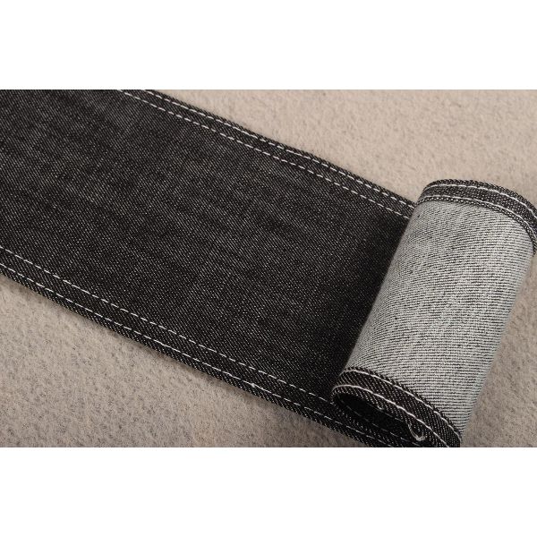 High Quality Dual Core Yarn Low Price Crosshatch Slub Denim Fabrics Certificate Denim Fabric