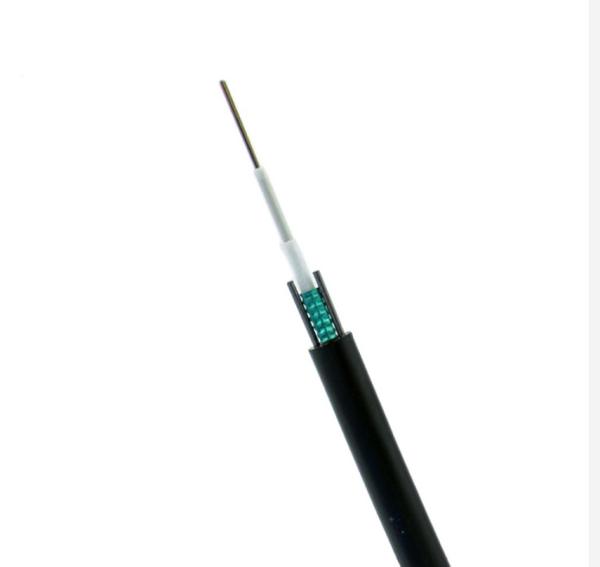 Steel PE 12 Strand Fiber Optic Cable , Aerial PBT Gyxtw Fiber Optic Cable