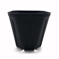 Small Flower garden plant pot square black plastic nursery pots rectangular plastic nursery pots for Agricultural greenhouse