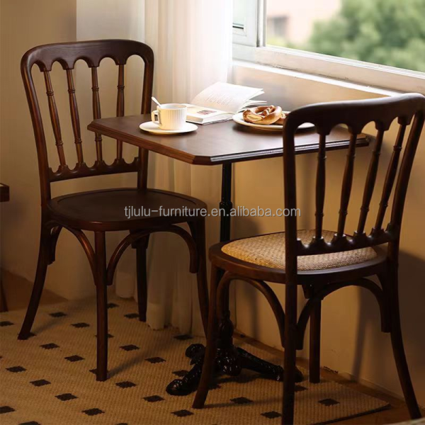 Classical Solid Wood Chivari Chair Rattan Dining Wedding Chairs for Wedding Events
