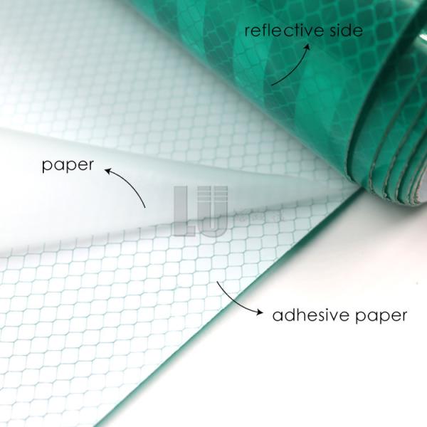 HIP PMMA Grade Prismatic Reflective Vinyl Sheeting Printable Retro For High-Away Safety Signs