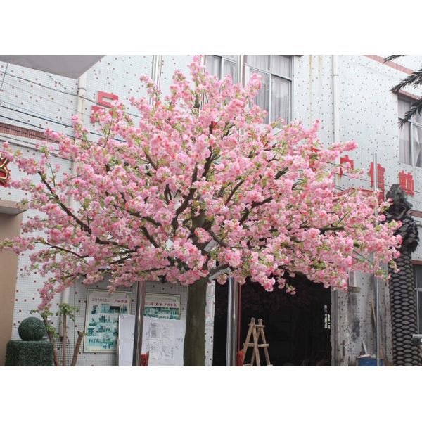 UVG CHR017 Artificial Wishing Tree pink cherry flower trees for indoor decoration 12ft hig