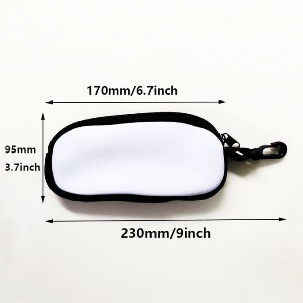 Double Sided Printing Neoprene Sublimation Glasses Case Blanks For DIY Printing