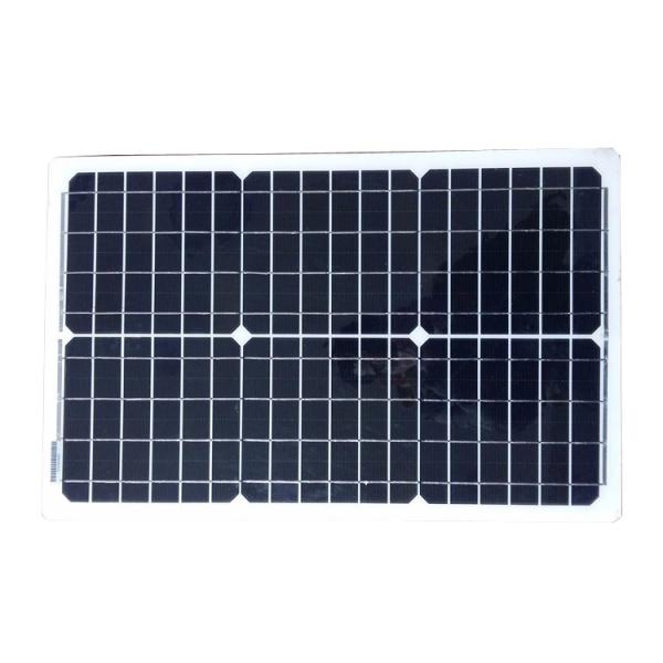 Photovoltaic Flexible Monocrystalline Solar Panel 25W 12V For Outside Street Light