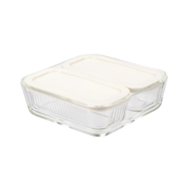 Glass Food Container with PE Lid Set