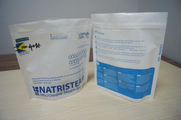 Malotes plásticos Ziplock que empacotam, sacos azuis plásticos do Steriliser do vapor da microonda