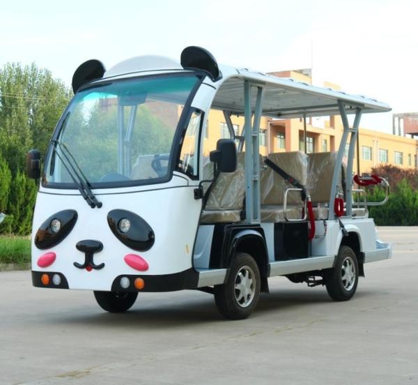 LED Headlights And Taillights Electric Tour Guide Car For Guided Tours