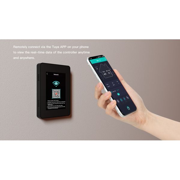 Touch Screen Smart Wifi Thermostat With Temperature Humidity CO2 Monitor
