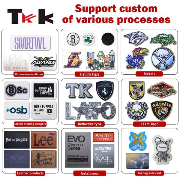 Glossy Screen Printed Silicone Heat Transfer Labels - Vibrant Colors, Soft & Washable for Fashion Apparel