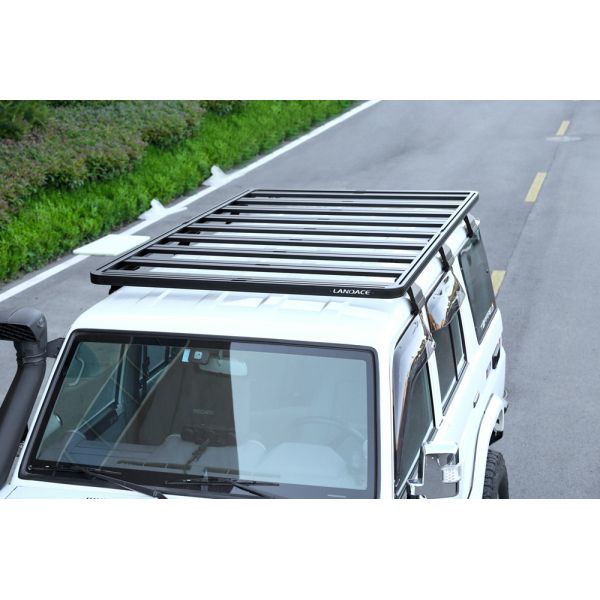 Stylish Car Roof Luggage Carrier for Toyota Land Cruiser LC76 Anodic Oxidated Finish