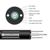 Diamètre aérien blindé du câble optique 7.0mm 8.0mm de fibre d'Unitube