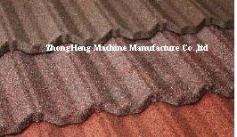 Sand Blasting Stone Coated Metal Roofing Roll Forming Machine 113kw 15T