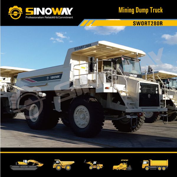 Off Road Mining Dump Truck , 28 Ton Rigid Dump Truck For Mines And Quarry
