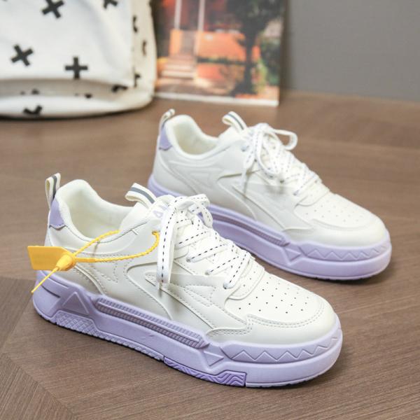 2024 Spring New Thick-Soled Canvas Shoes Women'S Shoes All-Match Sneakers