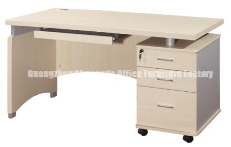 Melamine keyboard Office Computer Desks CD-6603 (CKD) with 3-drawer cabinets