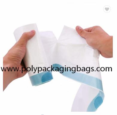 O saco de lixo Degradable do cordão material do Ldpe rola reciclável