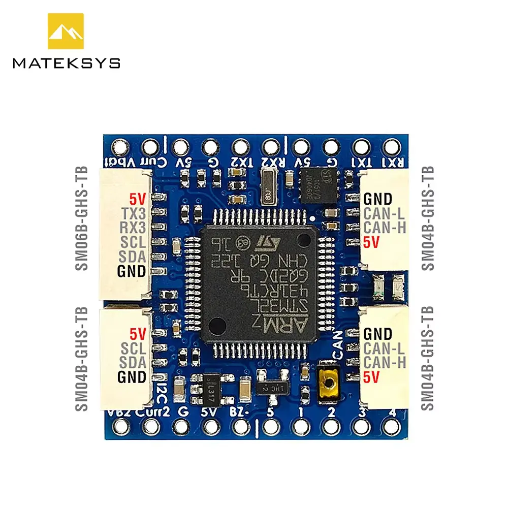 Matek Can-L431 ap_periph Can Node Dronecan L 26xmm for Ardupilot Gnss Barometer Airspeed Sensor Gpio