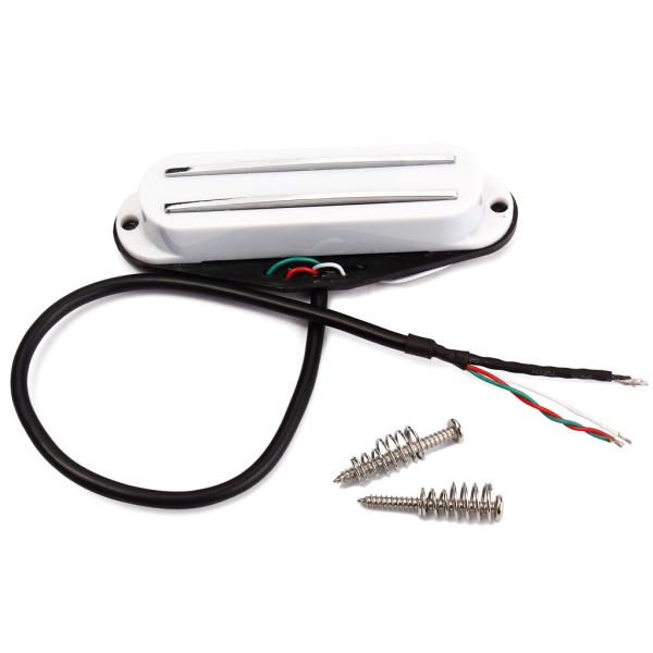 Ceramic Rod Dual Rail Single Coil Guitar Pickups Fit For Stratocaster With White Cover