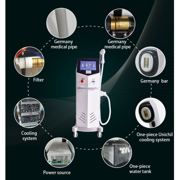 ТЕХНИЧЕСКАЯ машина удаления волос лазера диода 600W 808 для затягивать кожи