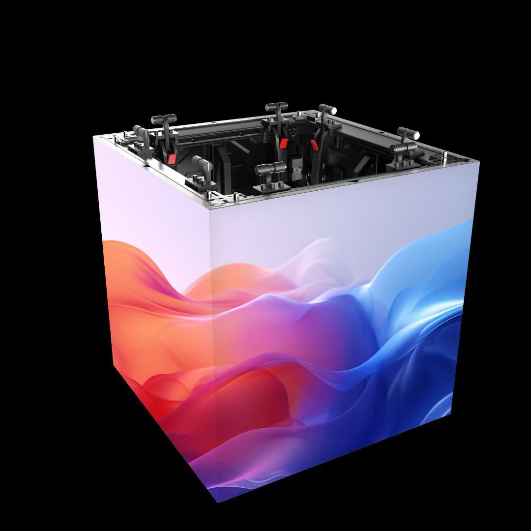 Outdoor High Definition LED Rental Screen Display Supports 90° Cubic Column Splicing