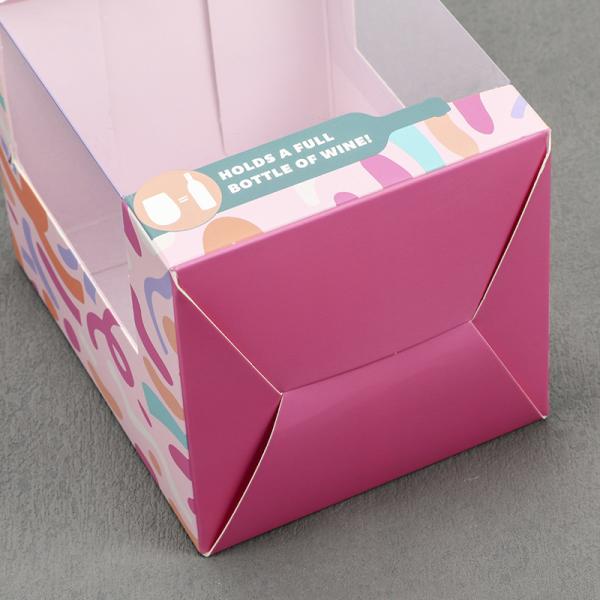 Window Printed Paper Boxes Debossing Transparent Gift Boxes For Baby Bottle